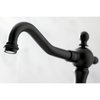 Kingston Brass KS1970TX 8" Widespread Bathroom Faucet, Matte Black KS1970TX